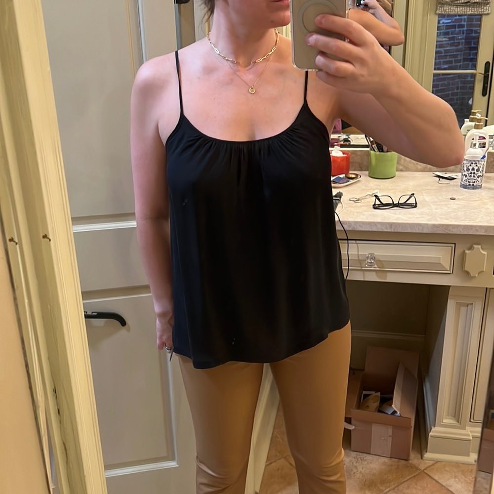 SALE Black silk camisole by Rozae Nichols